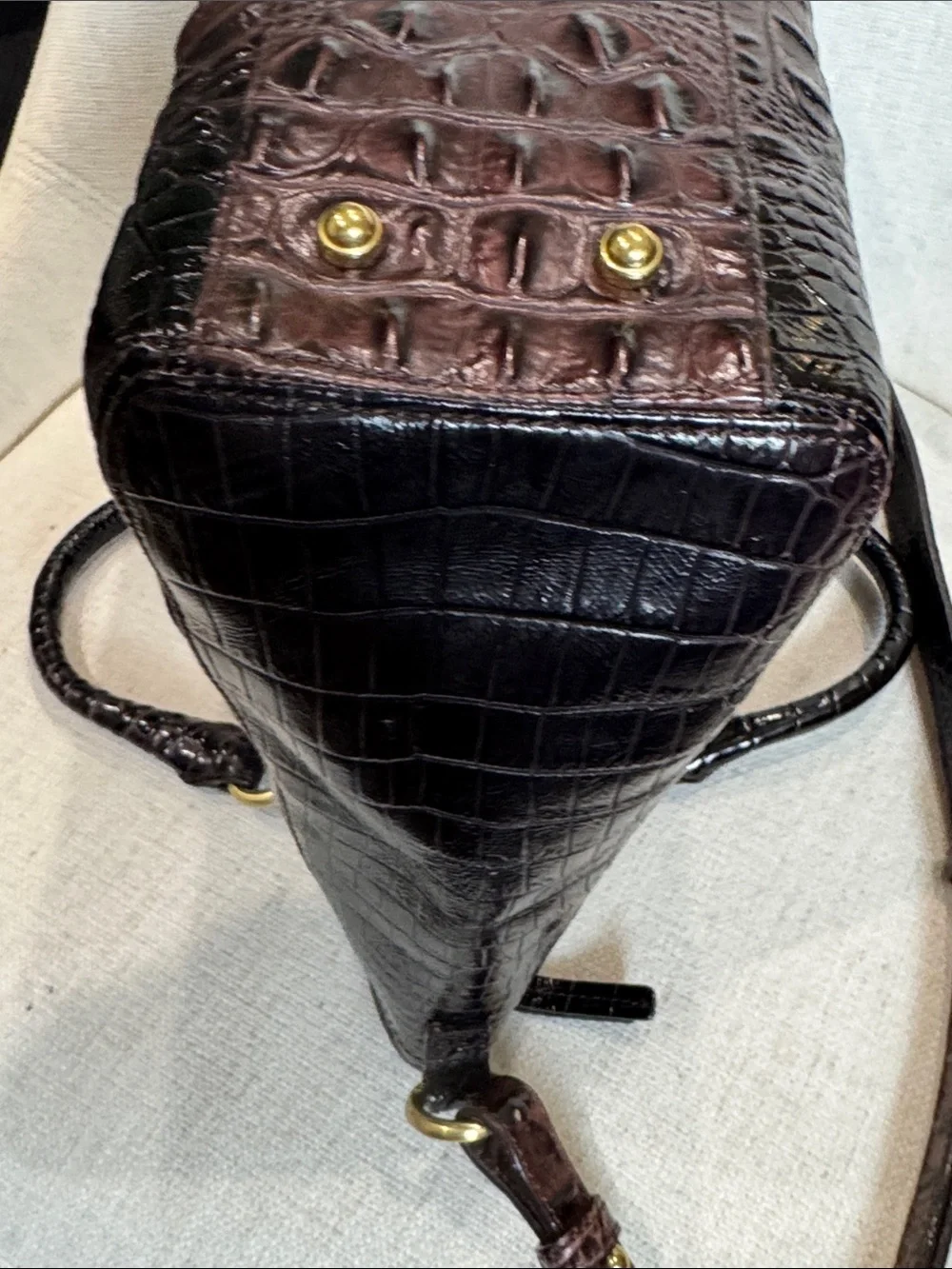 Brahmin structured satchel